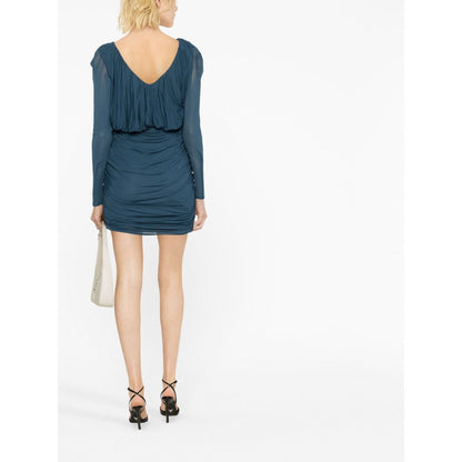 Saint Laurent draped mini dress