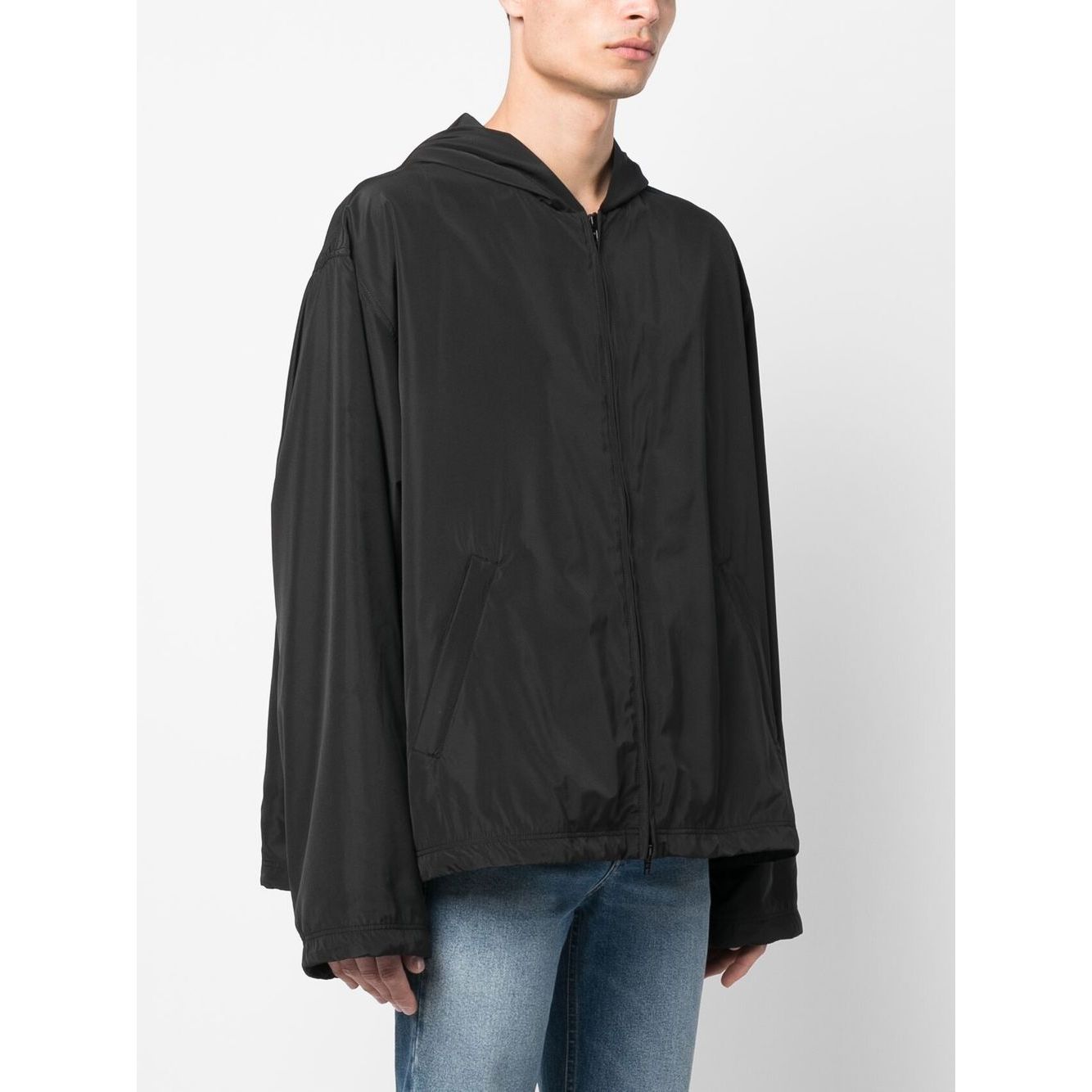 Balenciaga logo-print Hooded Windbreaker