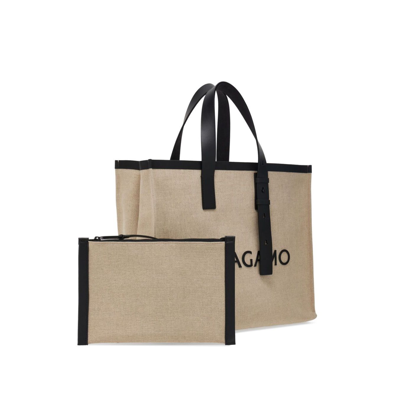 Ferragamo logo-embossed leather tote bag