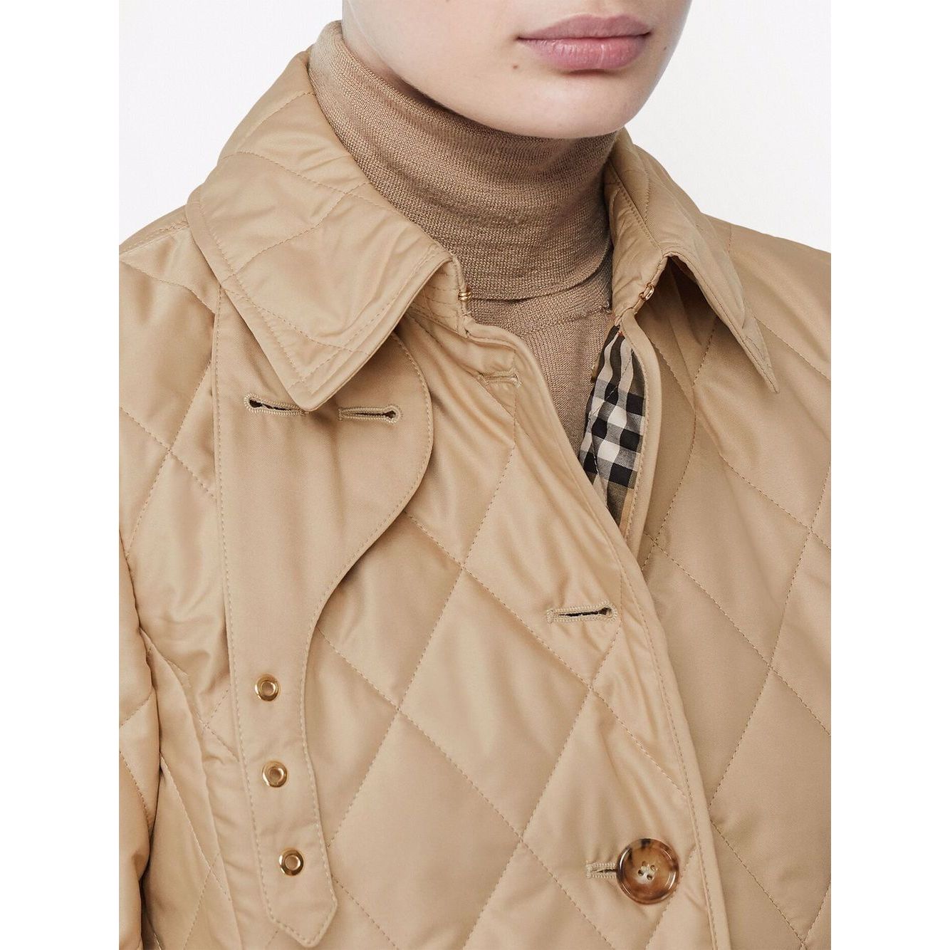 Burberry diamond-quilted jacket