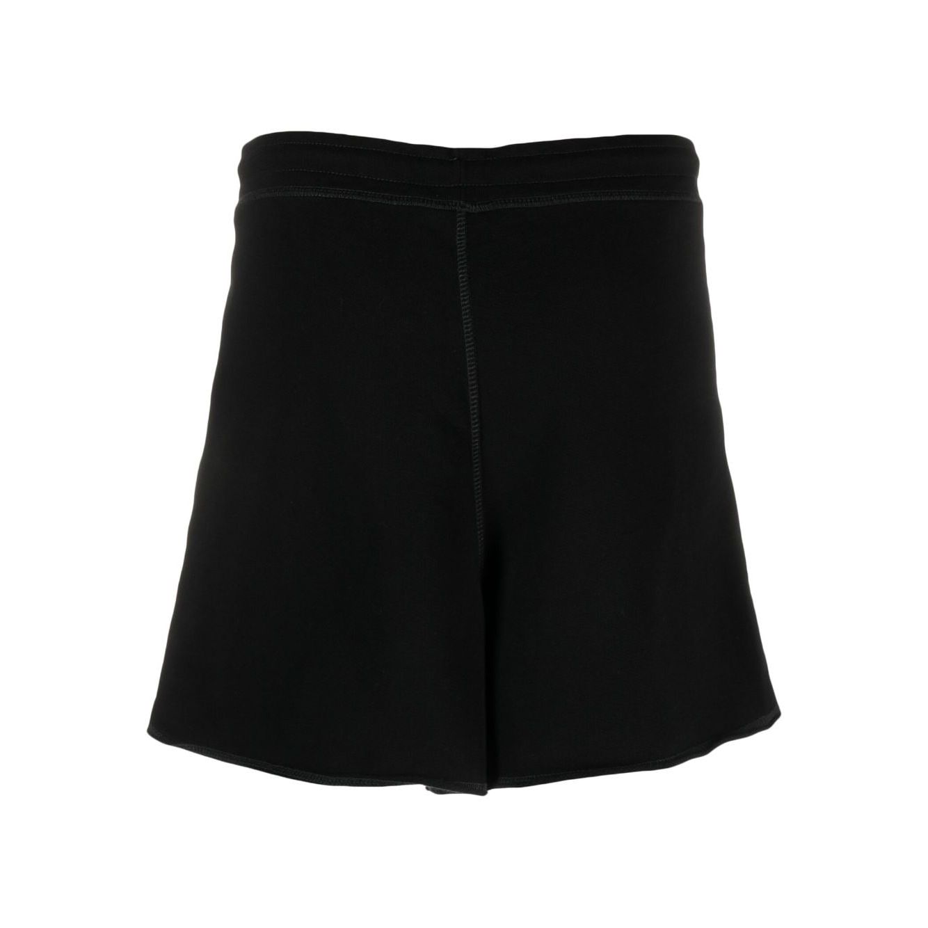 Ganni logo-patch shorts