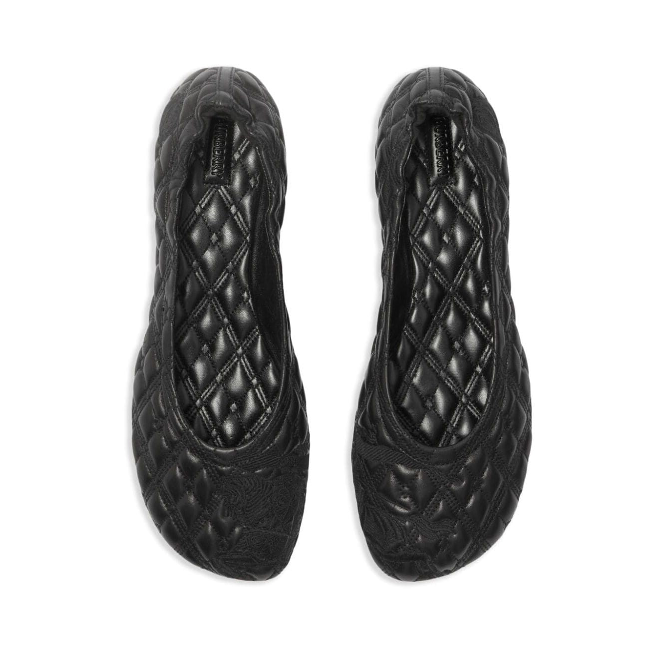 Burberry leather sadler ballerinas