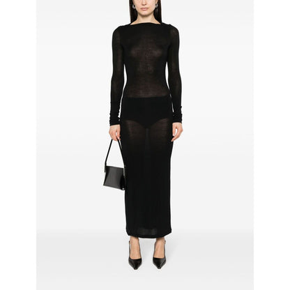Saint Laurent Wool blend long pencil dress