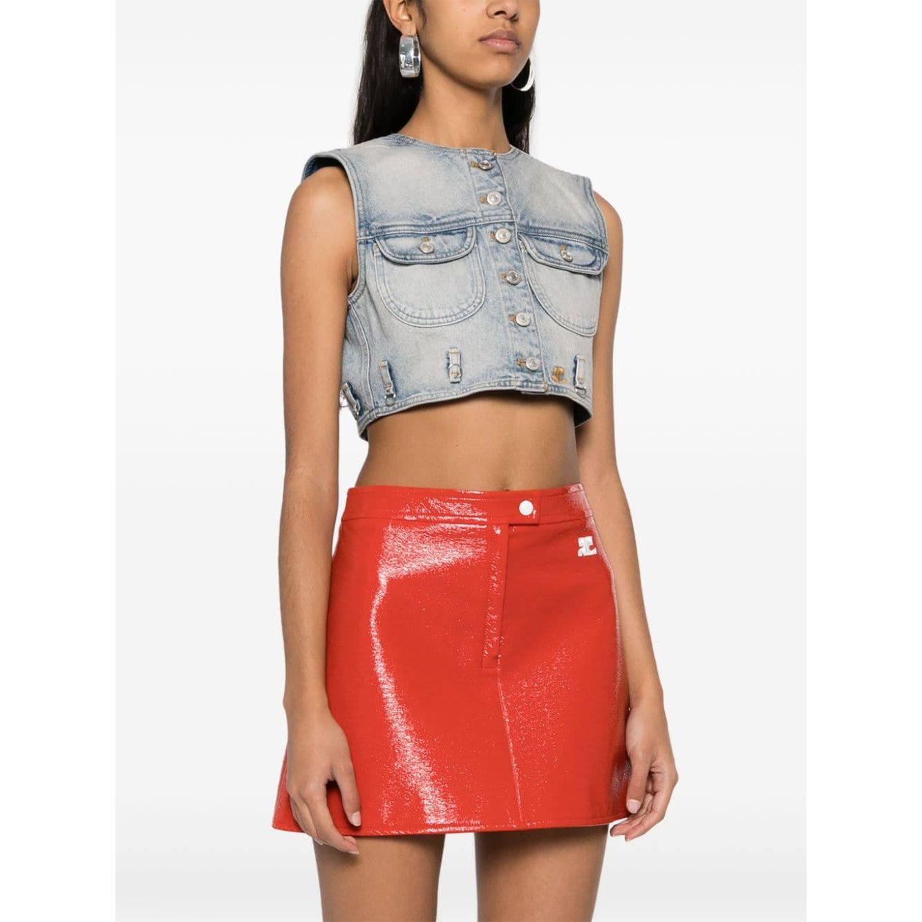 COURREGES PRE Sweaters Clear Blue Topwear