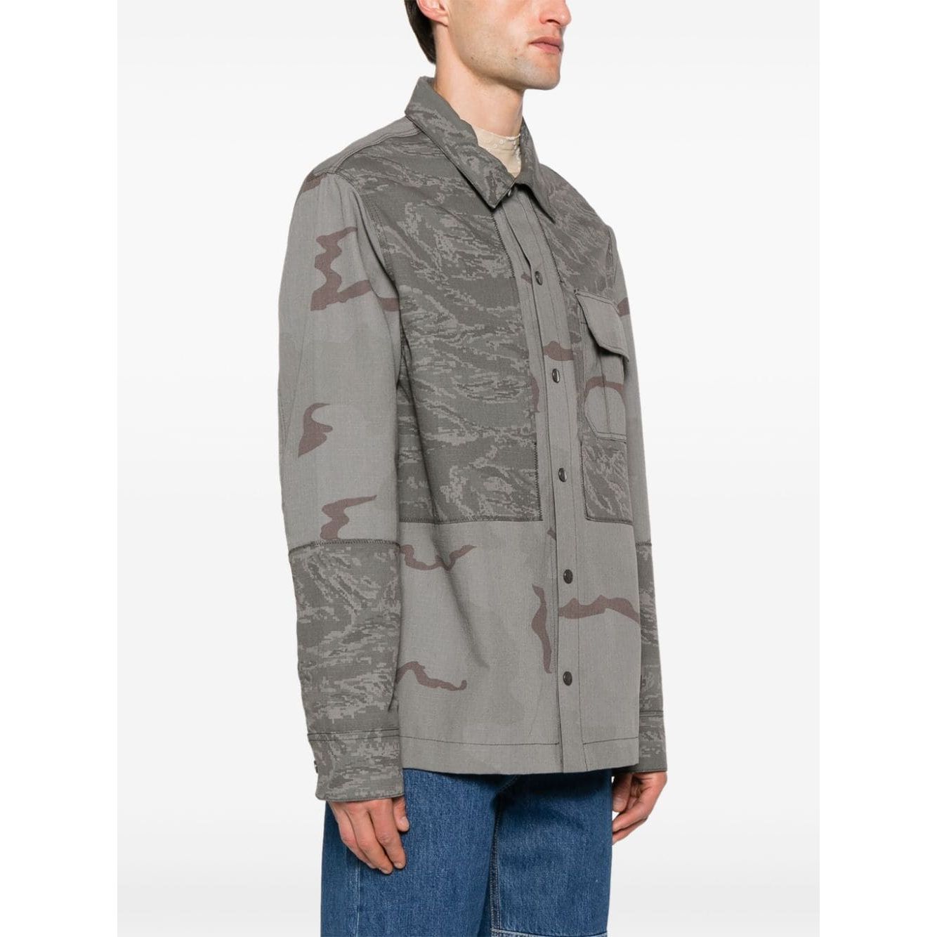 MARINE SERRE Coats Grey Jackets