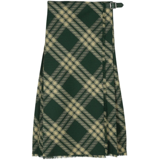 Burberry Pleated wool skirt