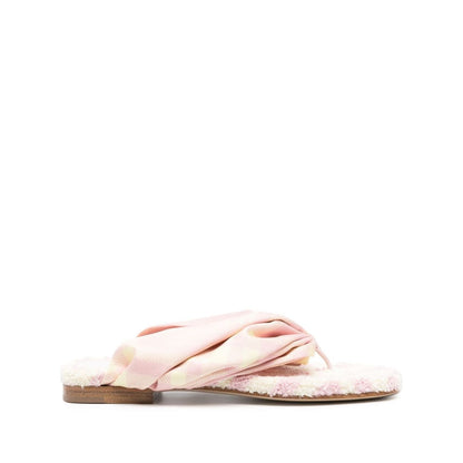 Burberry check thong sandals