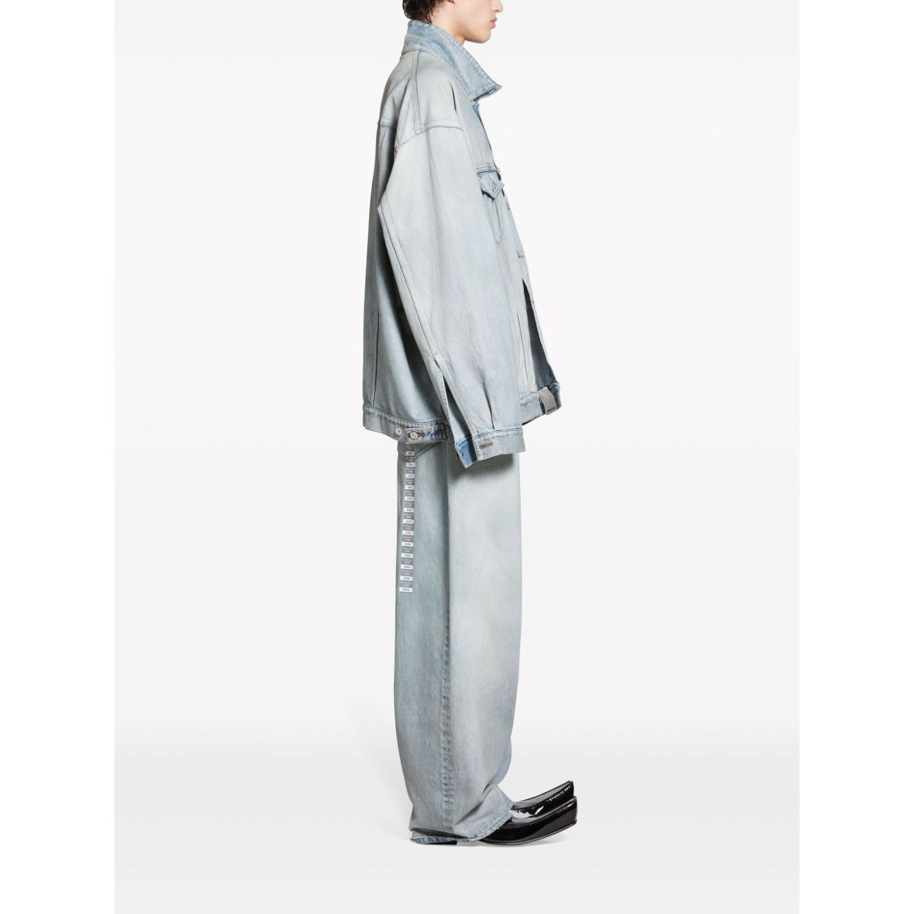 Balenciaga Denim jacket with flap pockets and drop shoulder Jackets
