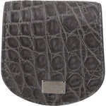 Dolce & Gabbana Exotic Gray Leather Condom Case Wallet Condom Case Dolce & Gabbana Dark Slate Gray