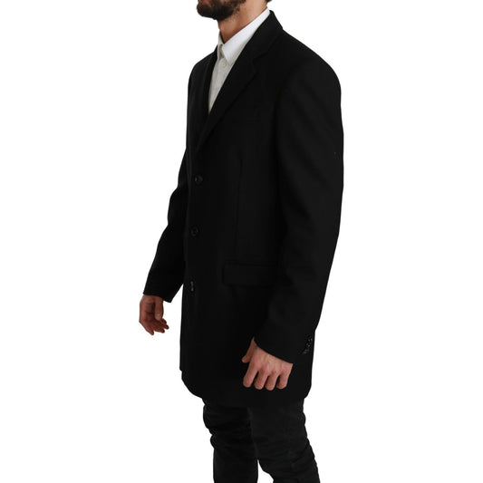 Dolce & Gabbana Black 100% Wool Jacket Coat Blazer Blazer Jacket