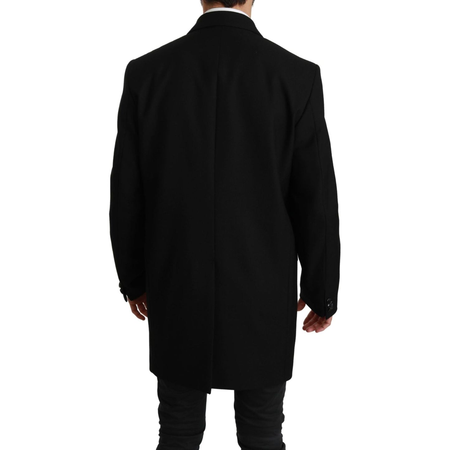 Dolce & Gabbana Black 100% Wool Jacket Coat Blazer Blazer Jacket