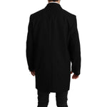 Dolce & Gabbana Black 100% Wool Jacket Coat Blazer Blazer Jacket