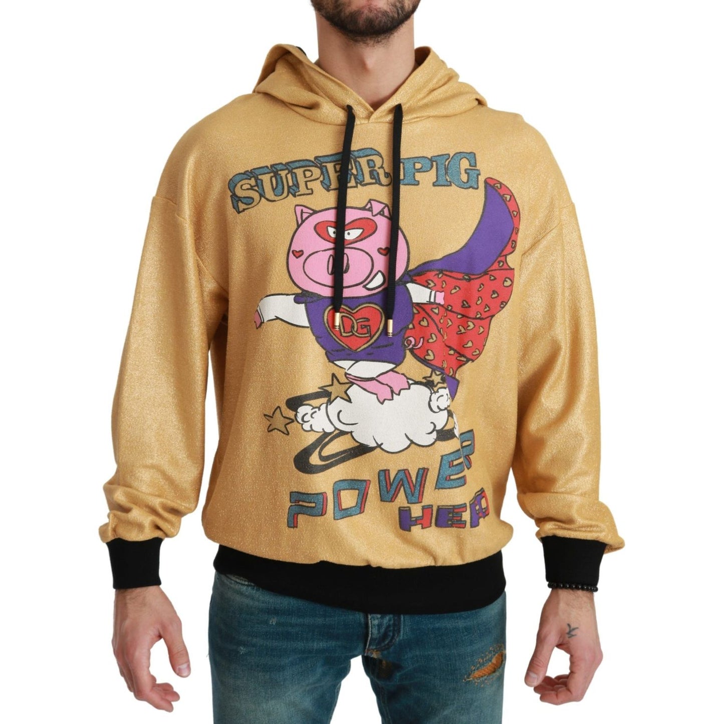 Dolce & Gabbana Gold Pig of the Year Hooded Sweater Dolce & Gabbana