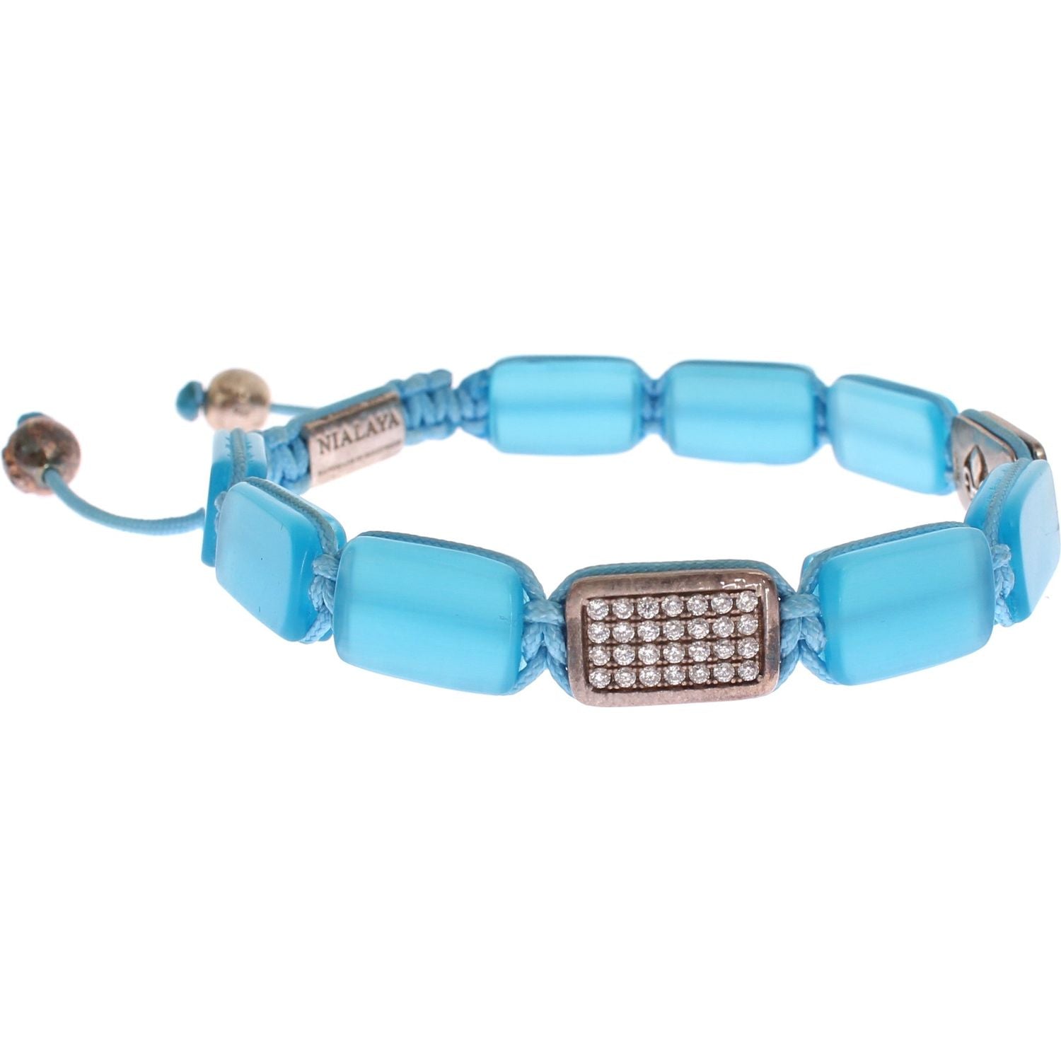 Nialaya CZ Opal 925 Silver Bracelet