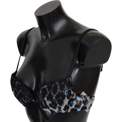 Roberto Cavalli Black Lace Reggiseno Nylon Bra Underwear