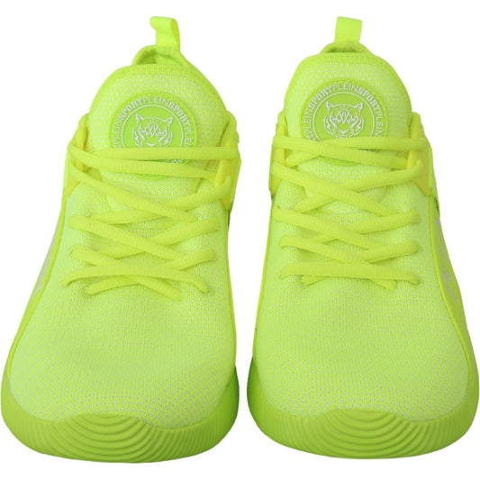 Philipp Plein Green CARTER Logo Hi-Top Sneakers Shoes MV2984-40