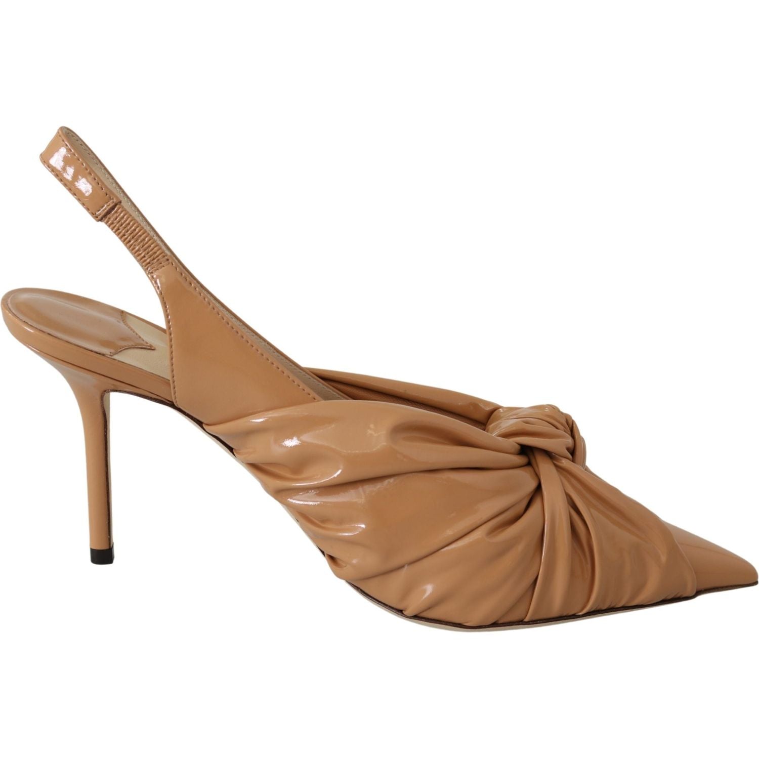 Jimmy Choo Caramel Brown Leather Annabell 85  Pumps