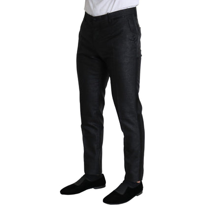 Dolce & Gabbana Black Metallic Skinny Trouser Dress Dolce & Gabbana