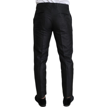 Dolce & Gabbana Black Metallic Skinny Trouser Dress Dolce & Gabbana