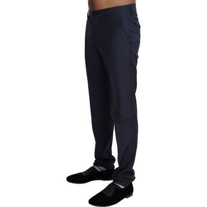 Dolce & Gabbana Navy Blue Dress Formal Men Trouser Pants