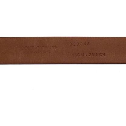 Dolce & Gabbana Purple Leather Logo Cintura Gürtel Belt Belt