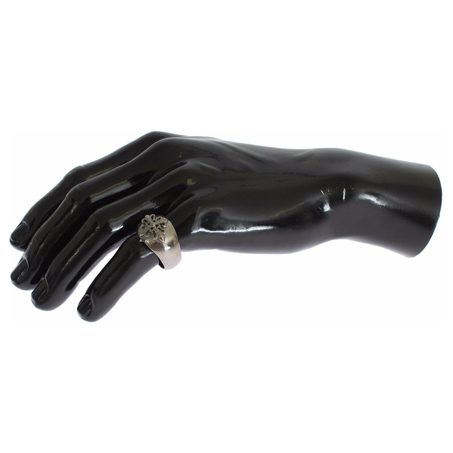 Nialaya Silver 925 Sterling Authentic  Crest Ring