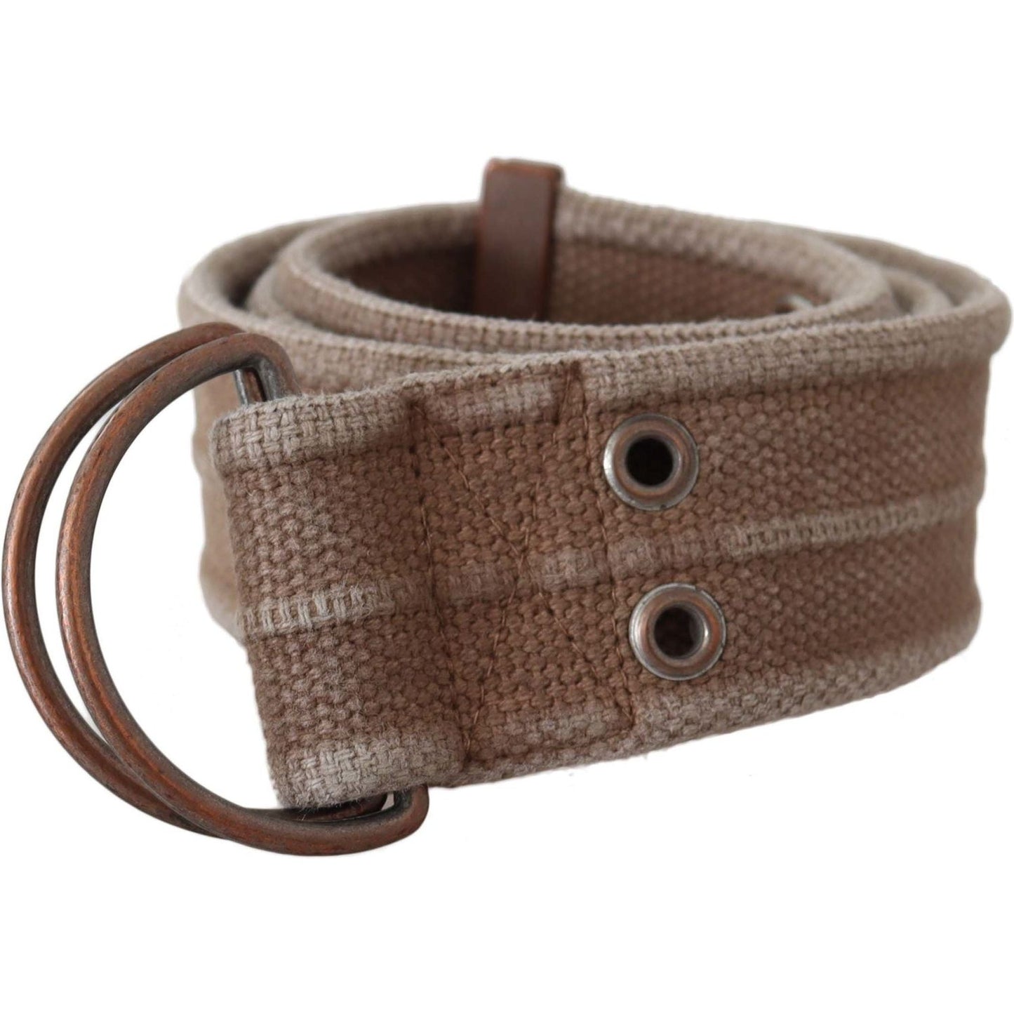 Dolce & Gabbana Beige Leather Logo Belt Sling Cintura Buckle Belt Belt