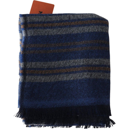 Missoni Multicolor Wool Striped Unisex Neck Wrap Shawl