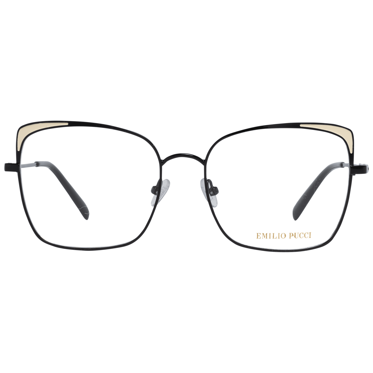 Emilio Pucci Black Metal Glasses (Frames) Emilio Pucci