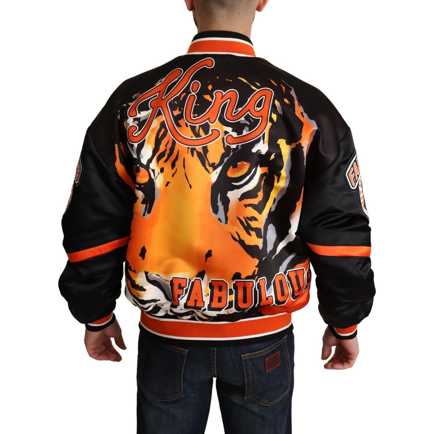 Dolce & Gabbana Multicolor Bomber King Logo #DGMILLENNIALS Jacket