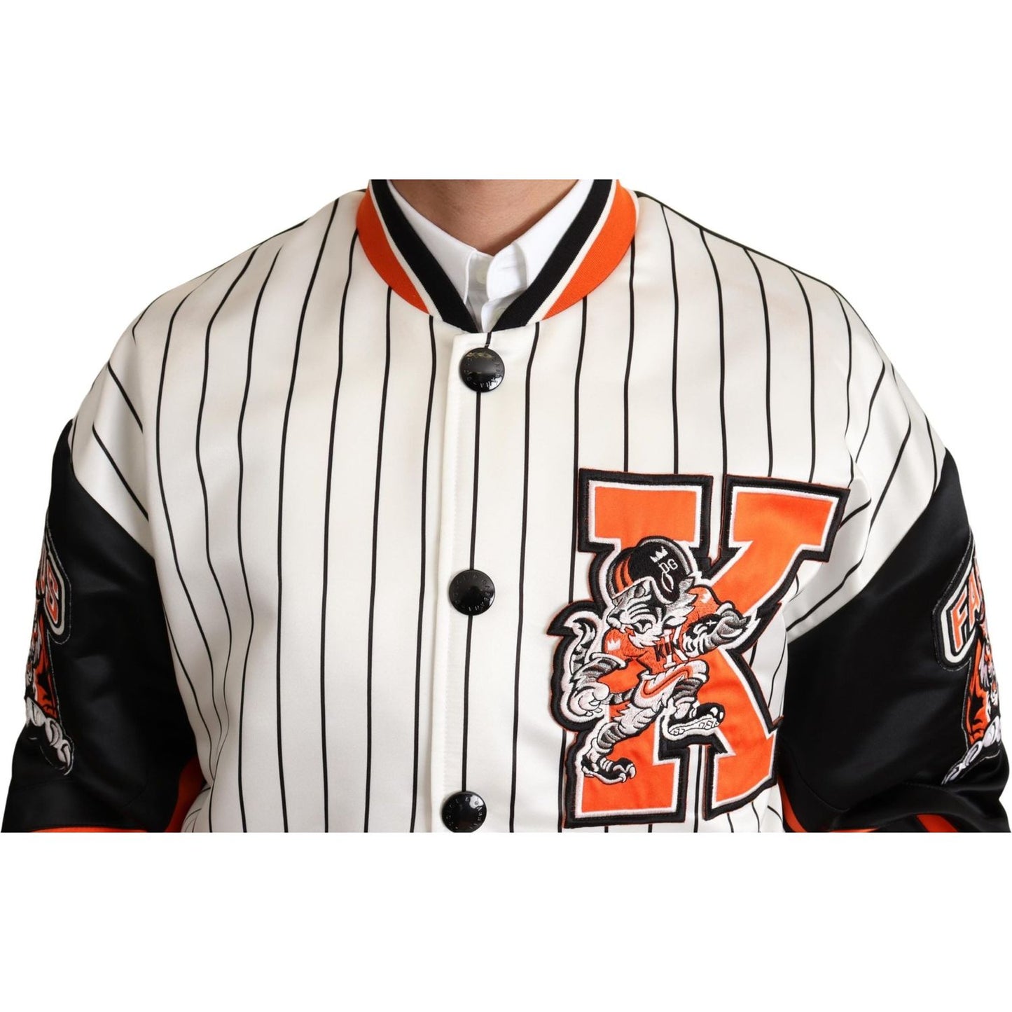 Dolce & Gabbana Multicolor Bomber King Logo #DGMILLENNIALS Jacket