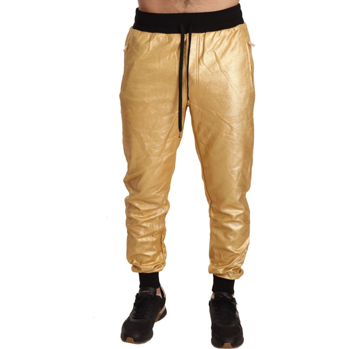 Dolce & Gabbana Gold Pig Of The Year Cotton Trousers Pants Dolce & Gabbana