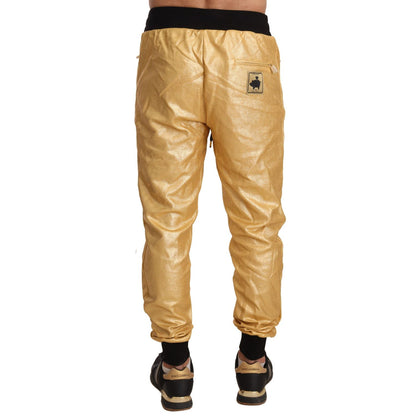 Dolce & Gabbana Gold Pig Of The Year Cotton Trousers Pants Dolce & Gabbana