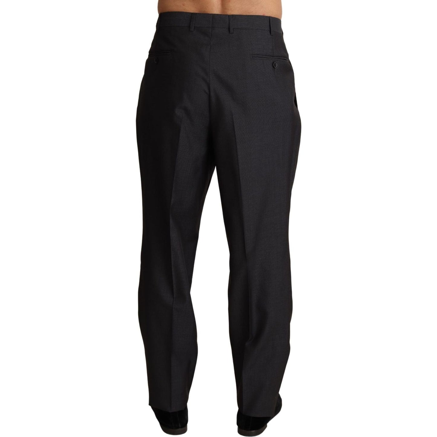 Dolce & Gabbana Gray Wool Blend Formal Trousers Pants Dolce & Gabbana