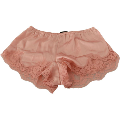 Dolce & Gabbana Pink Floral Lace Lingerie Underwear Dolce & Gabbana