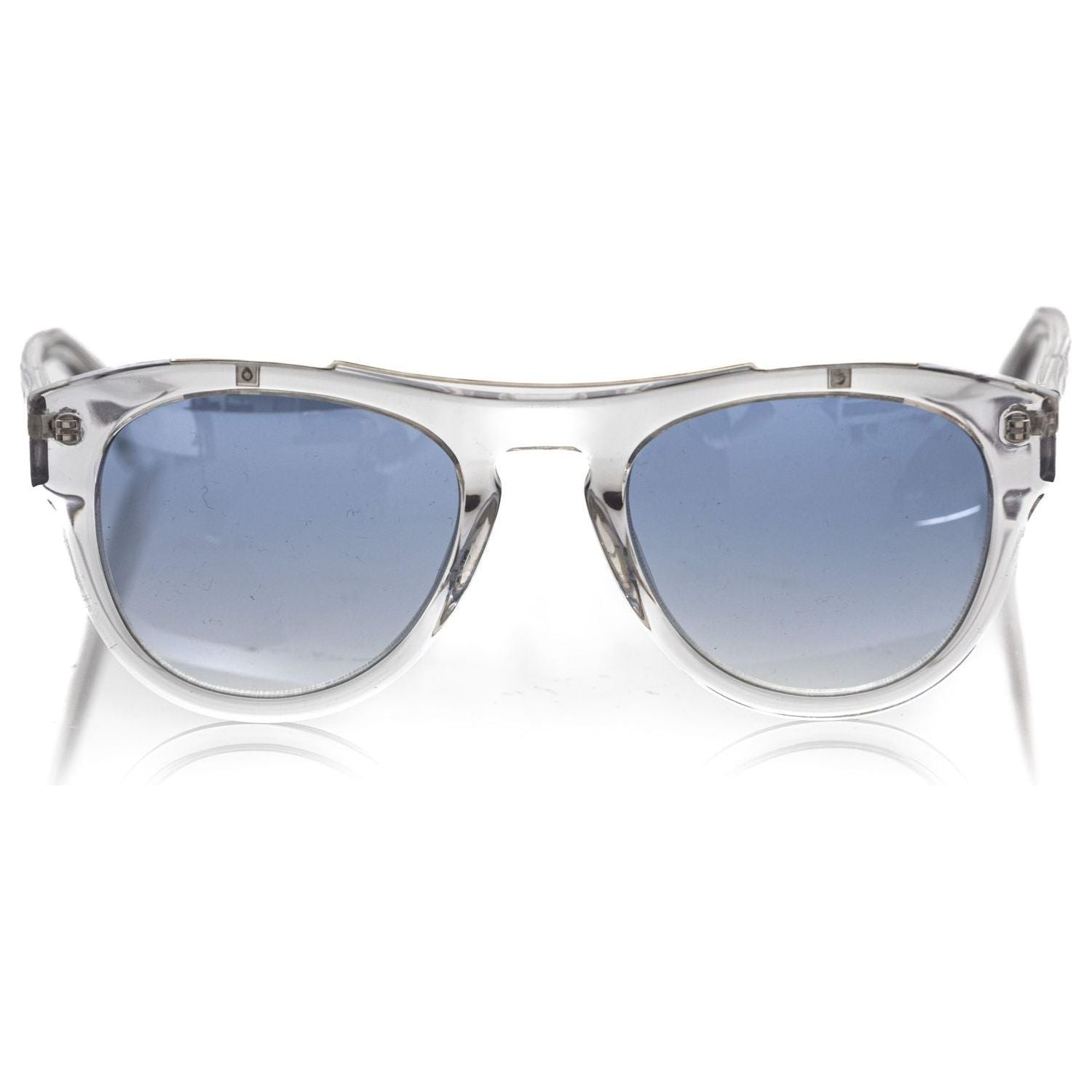 Frankie Morello White Acetate Men's Sunglass