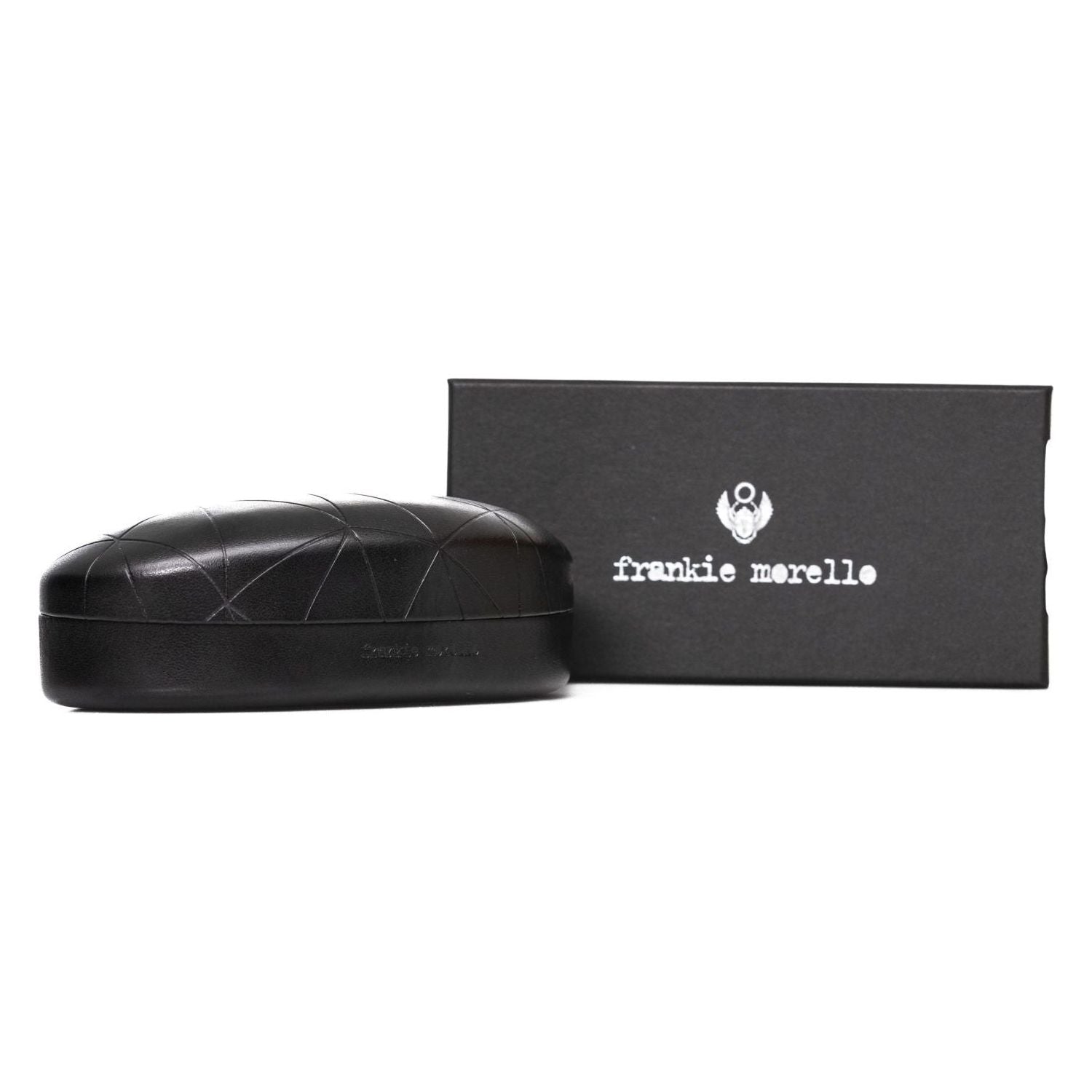 Frankie Morello Silver Metallic Fibre Men Sunglass
