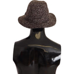 Dolce & Gabbana Gray Melange Blended Textured Tweed Hat HAT9227 - 57