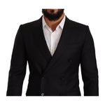 Dolce & Gabbana Black Dotted Double Breasted MARTINI Jacket