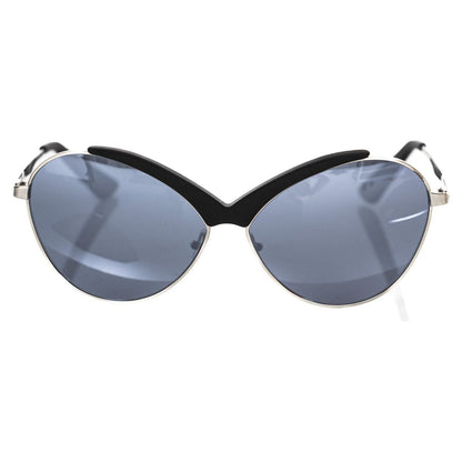 Frankie Morello Black Metallic Fiber Women's Sunglasses