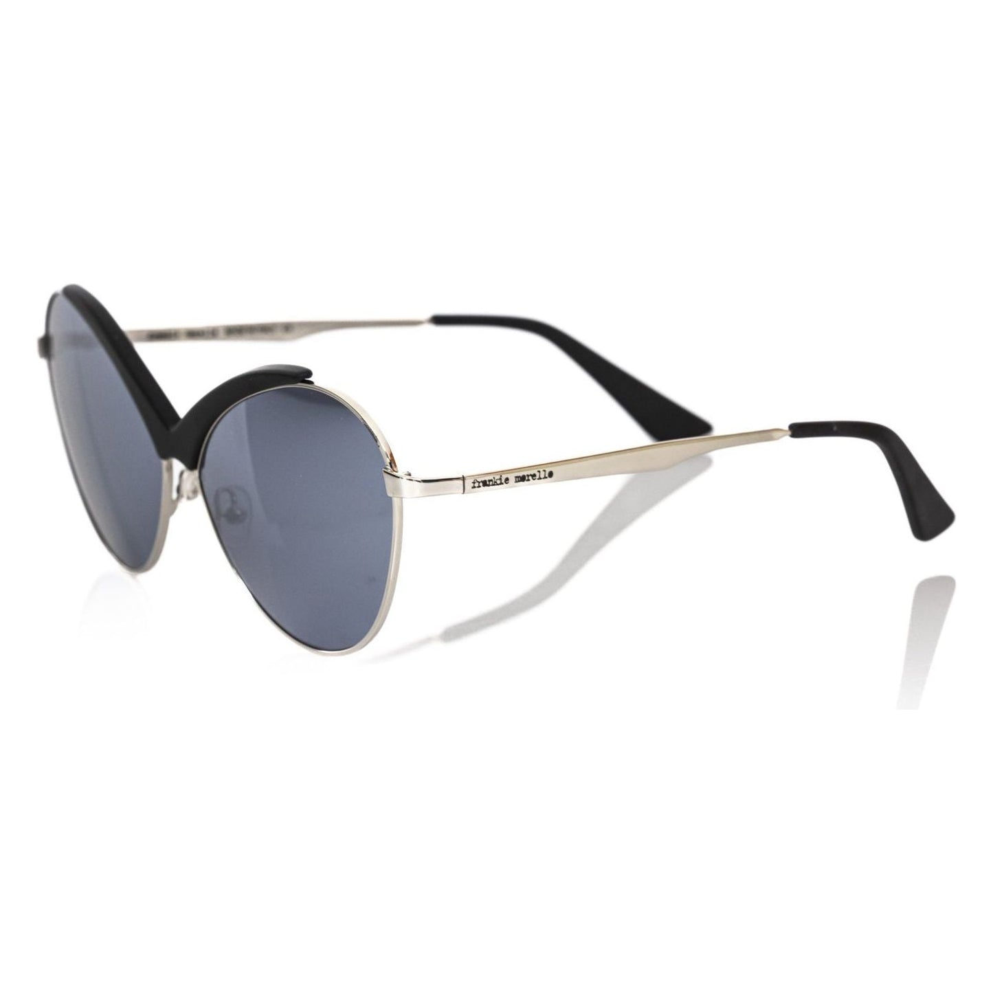 Frankie Morello Black Metallic Fiber Women's Sunglasses