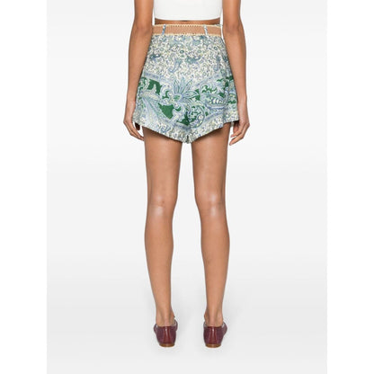 Zimmermann Ottie Tuck Linen Shorts