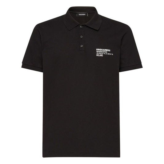 Dsquared2 T-shirts and Polos Black Topwear