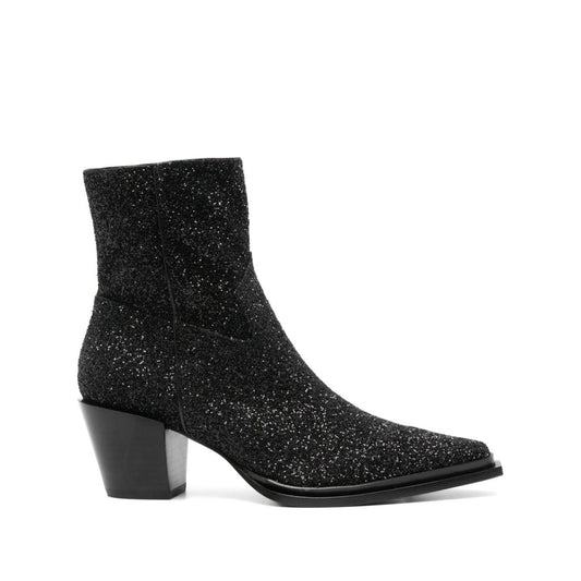 Jimmy Choo Cece Ab Glitter Ankle Boots 60mm