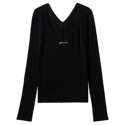 JACQUEMUS Sweaters Black Topwear