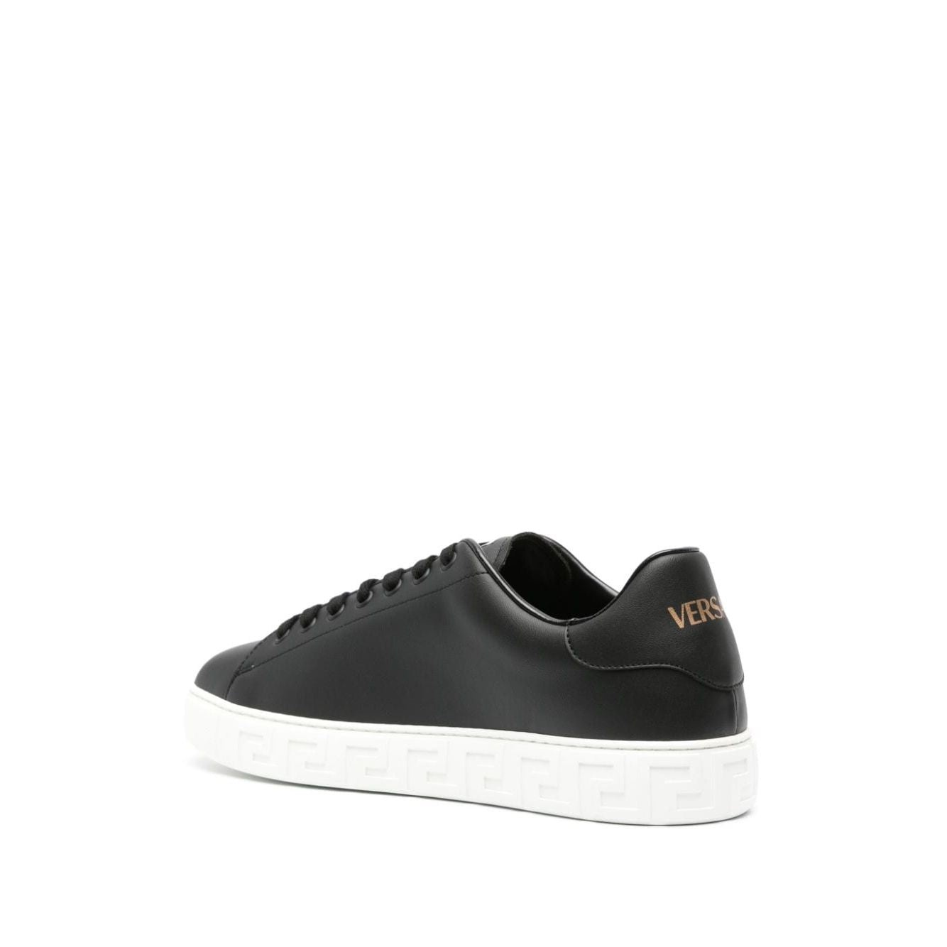 Versace greca faux leather sneakers