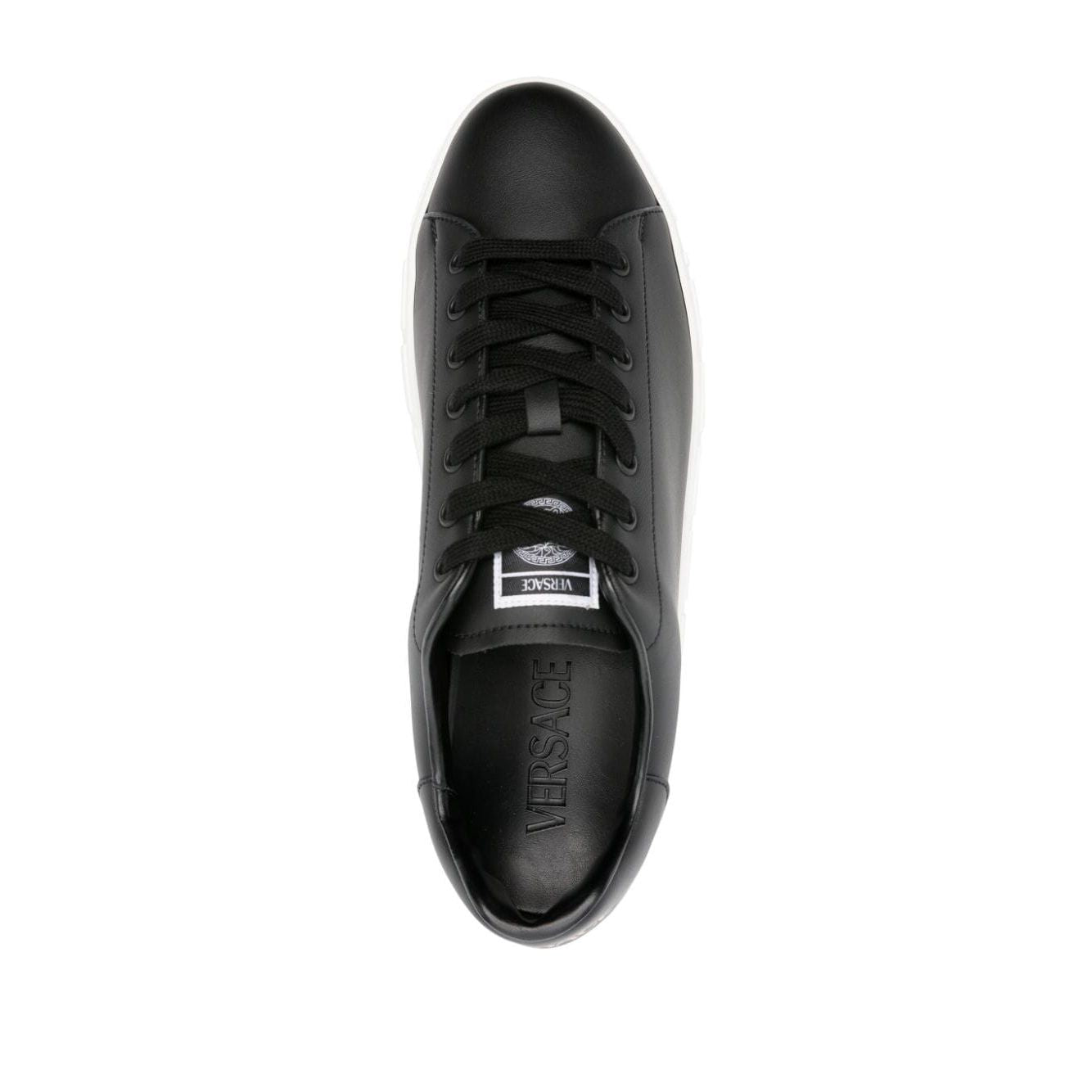 Versace greca faux leather sneakers