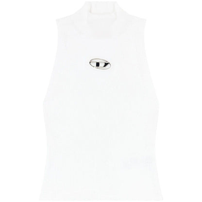 Diesel Ribbed-knit turtleneck top Topwear