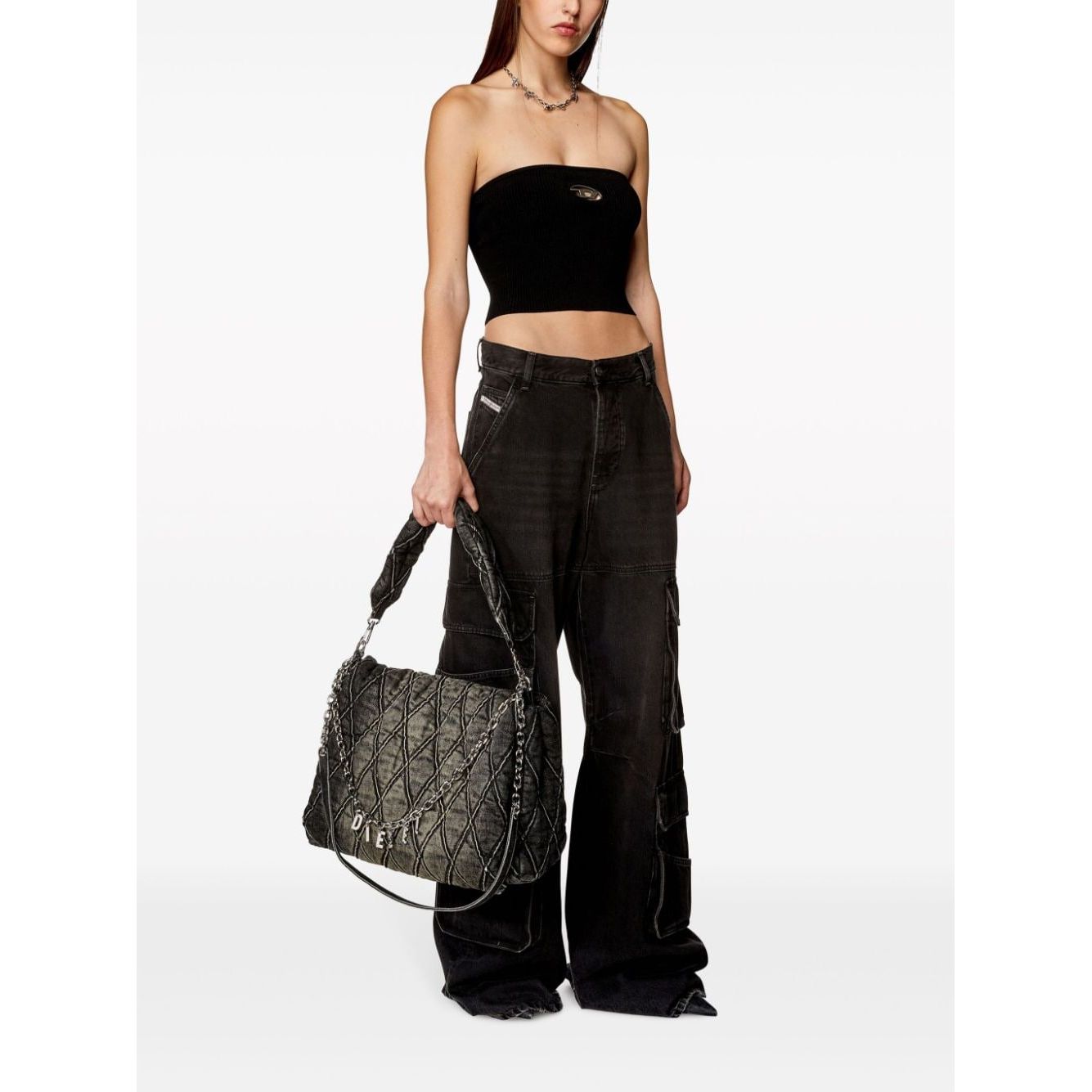 Diesel Top Black Topwear