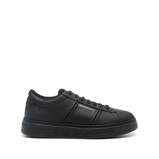 Emporio Armani logo-print leather sneakers X4X570XN840K001-P25